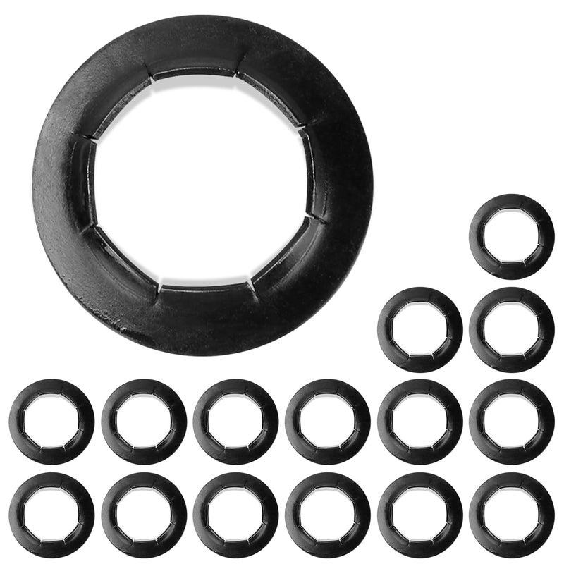 Magluv 16 Pcs Dolly Wheel Lock Washers Replacement for Hard-to-Find Spring Steel Push-On Pushnuts - Locking Washers Axel Parts fits 5/8" Dolly Axle Rods with Oiled Phosphate Finish - Image 1